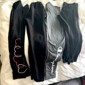 4 pairs of girls leggings! Size 9Y, 9-10Y